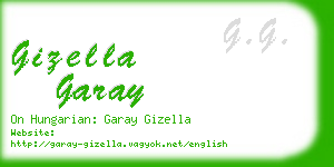 gizella garay business card